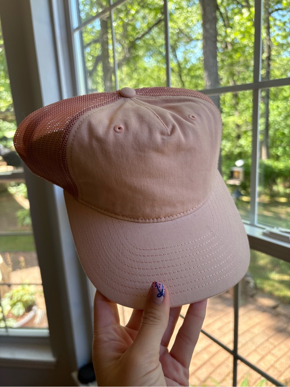Light Pink Mesh Back Trucker Hat